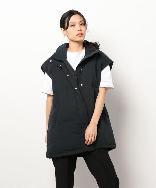 HONEYSUCKLE ROSE（ハニーサックルローズ）の「【HONEYSUCKLE ROSE】ビッグシルエット中綿ベスト（ベスト・レディース・ベージュ/ブラック/オフホワイト・M/L）」の14枚目の写真