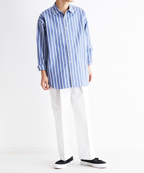 e.sen（イーセン）の「e.sen イーセン / ben ベン ベンタイル 2タックパンツ イージーパンツ  / esenss22p01（スラックス・メンズ・ネイビー/オフホワイト/オリーブ・SMALL/MEDIUM）」の19枚目の写真