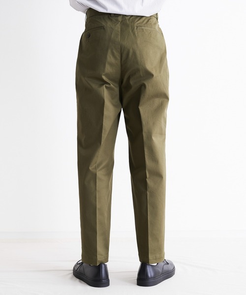 e.sen（イーセン）の「e.sen イーセン / ben ベン ベンタイル 2タックパンツ イージーパンツ  / esenss22p01（スラックス・メンズ・ネイビー/オフホワイト/オリーブ・SMALL/MEDIUM）」の7枚目の写真