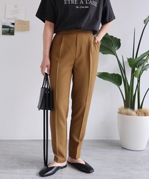 ストレッチハイウエストテーパードパンツ