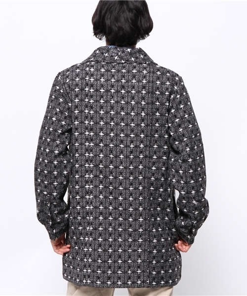 OUTLET(アウトレット)の「【Lui's】ロング柄ジャケット(その他アウター・メンズ・ブルー/ホワイト・MEDIUM/SMALL)」の10枚目の写真