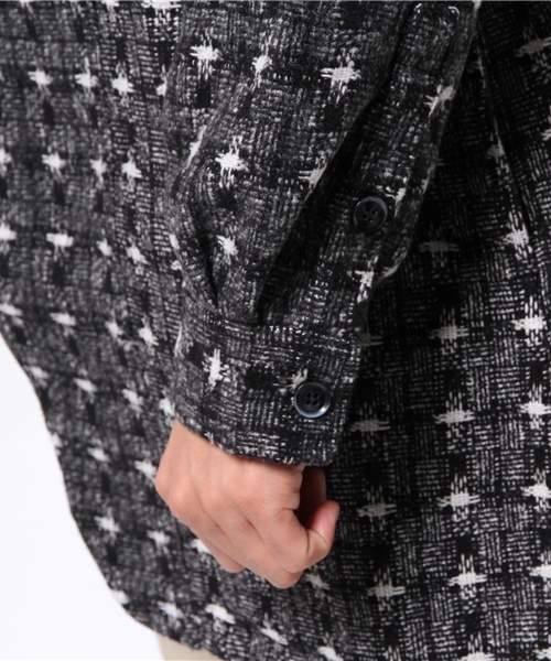 OUTLET(アウトレット)の「【Lui's】ロング柄ジャケット(その他アウター・メンズ・ブルー/ホワイト・MEDIUM/SMALL)」の13枚目の写真
