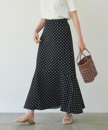 green label relaxing | マーメイド ライン スカート ドット(スカート)