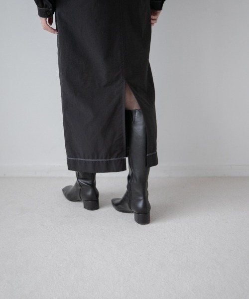 yuw（ユウ）の「ハイショクステッチワンピース　259713（ワンピース・レディース・ブラック/ベージュ・FREE）」の14枚目の写真