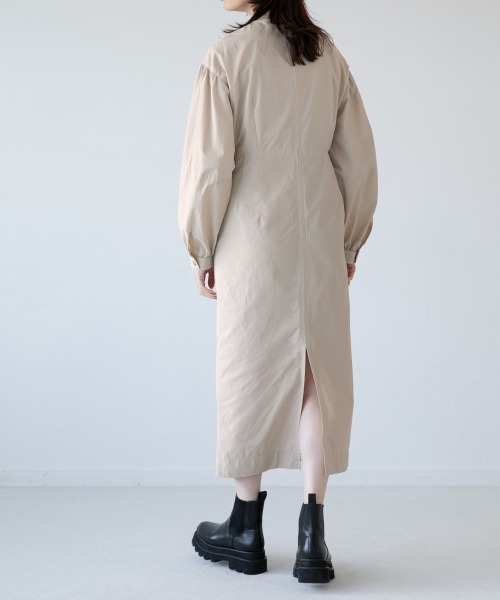 yuw（ユウ）の「ハイショクステッチワンピース　259713（ワンピース・レディース・ブラック/ベージュ・FREE）」の21枚目の写真