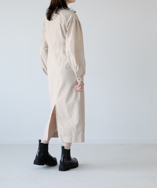 yuw（ユウ）の「ハイショクステッチワンピース　259713（ワンピース・レディース・ブラック/ベージュ・FREE）」の22枚目の写真