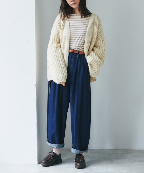 and R（アンドアール）の「ボリュームカーディガン（カーディガン/ボレロ・レディース・グレー/オフホワイト/ライトブラウン・FREE）」の13枚目の写真