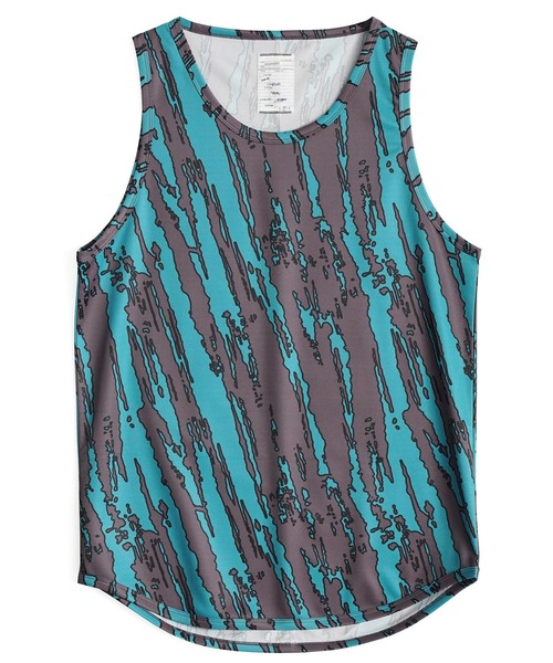 SHAREEF（シャリーフ）の「BRUSH PAINT TUNKTOP（タンクトップ・メンズ・ライトブルー/パープル/ターコイズブルー・1/2）」の3枚目の写真