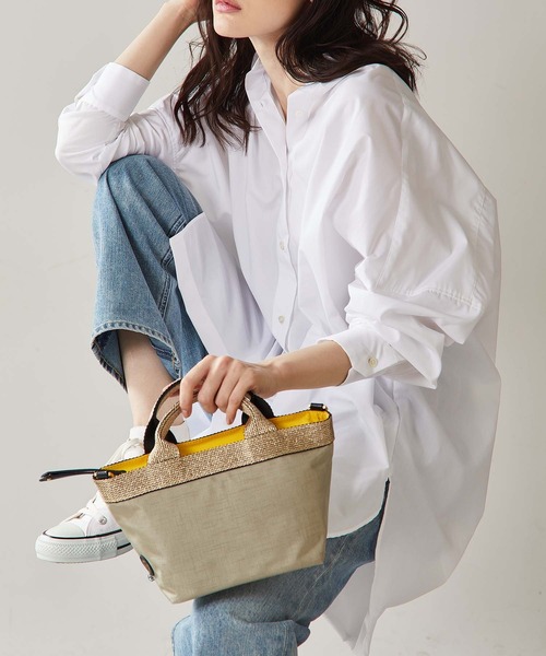 VIOLAd'ORO（ヴィオラドーロ）の「【VIOLAd'ORO/ヴィオラドーロ】GINO ナイロントートバッグS（ショルダーバッグ・レディース・ブラック/カーキ/グレイッシュベージュ/ネイビー・FREE）」の20枚目の写真