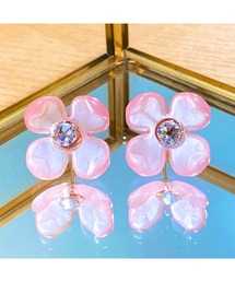 【LoveAmooN】swarovski×flower pink (MA)