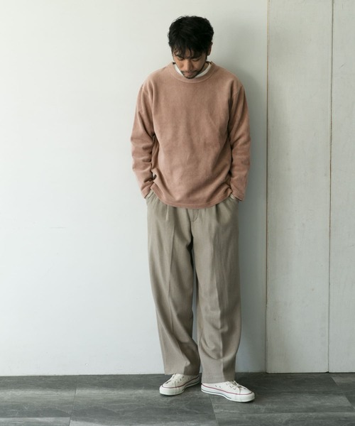 URBAN RESEARCH DOORS（アーバンリサーチドアーズ）の「コーデュロイロングスリーブTシャツ（Tシャツ/カットソー・メンズ・ホワイト/ブラウン/グレー系その他/ピンクベージュ・40/38）」の16枚目の写真