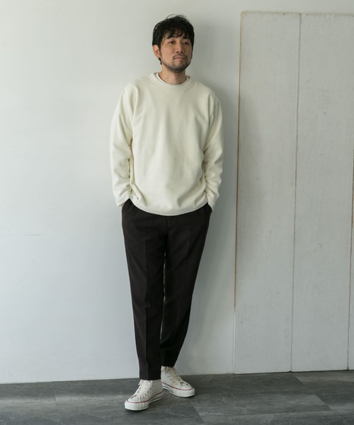 URBAN RESEARCH DOORS（アーバンリサーチドアーズ）の「コーデュロイロングスリーブTシャツ（Tシャツ/カットソー・メンズ・ホワイト/ブラウン/グレー系その他/ピンクベージュ・40/38）」の13枚目の写真