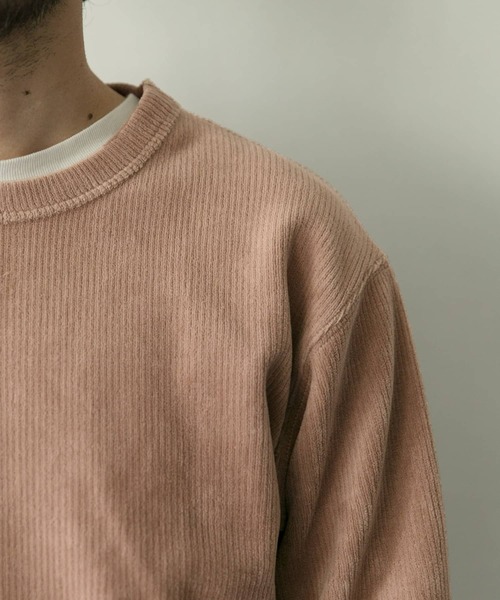 URBAN RESEARCH DOORS（アーバンリサーチドアーズ）の「コーデュロイロングスリーブTシャツ（Tシャツ/カットソー・メンズ・ホワイト/ブラウン/グレー系その他/ピンクベージュ・40/38）」の19枚目の写真