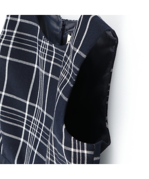 BRANSHES(ブランシェス)の「【キメ服】チェック柄ジャンパースカート(ジャンパースカート・キッズ・ネイビー・110cm/120cm/130cm)」の8枚目の写真