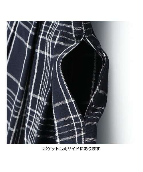 BRANSHES(ブランシェス)の「【キメ服】チェック柄ジャンパースカート(ジャンパースカート・キッズ・ネイビー・110cm/120cm/130cm)」の6枚目の写真