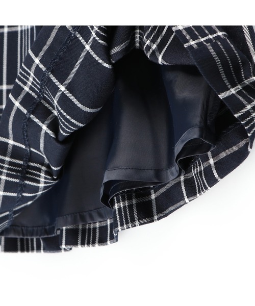 BRANSHES(ブランシェス)の「【キメ服】チェック柄ジャンパースカート(ジャンパースカート・キッズ・ネイビー・110cm/120cm/130cm)」の11枚目の写真