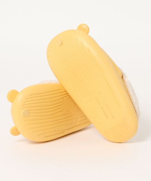 aimoha(アイモハ)の「【aimoha-KIDS-】【定番】激かわいい立体的なクマ 防水ボアルームシューズ(ルームシューズ/スリッパ・キッズ・ベージュ/グレー/ピンク/イエロー・22cm/17cm/18cm/19cm/20cm/21cm/19㎝)」の6枚目の写真