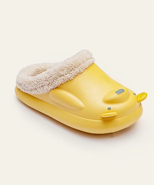 aimoha(アイモハ)の「【aimoha-KIDS-】【定番】激かわいい立体的なクマ 防水ボアルームシューズ(ルームシューズ/スリッパ・キッズ・ベージュ/グレー/ピンク/イエロー・22cm/17cm/18cm/19cm/20cm/21cm/19㎝)」の12枚目の写真