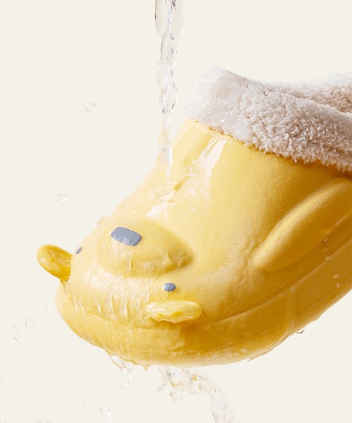 aimoha(アイモハ)の「【aimoha-KIDS-】【定番】激かわいい立体的なクマ 防水ボアルームシューズ(ルームシューズ/スリッパ・キッズ・ベージュ/グレー/ピンク/イエロー・22cm/17cm/18cm/19cm/20cm/21cm/19㎝)」の16枚目の写真