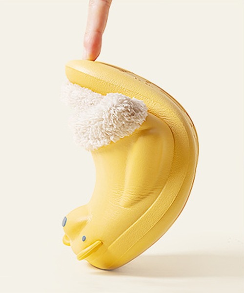 aimoha(アイモハ)の「【aimoha-KIDS-】【定番】激かわいい立体的なクマ 防水ボアルームシューズ(ルームシューズ/スリッパ・キッズ・ベージュ/グレー/ピンク/イエロー・22cm/17cm/18cm/19cm/20cm/21cm/19㎝)」の18枚目の写真