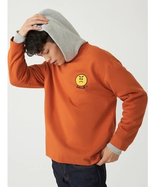 GAP（ギャップ）の「Hozo ロングスリーブ Tシャツ (ユニセックス)（Tシャツ/カットソー・メンズ・ホワイト/ネイビー/オレンジ/パープル系その他・S/M/L/XL/XS/XXS）」の21枚目の写真