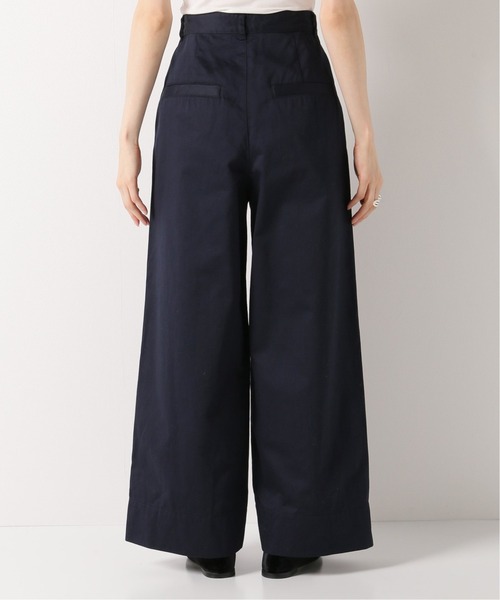 タグ付き IENA コットンサテンワイドチノパンツ タグ付き IENA コットンサテンワイドチノパンツ