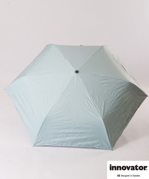 innovator(イノベーター)の「innovator 晴雨兼用自動開閉傘 55cm(折りたたみ傘・レディース・グリーン/オレンジ/ブルー系その他/ブルー/ブラック/B/C/A・55)」の4枚目の写真