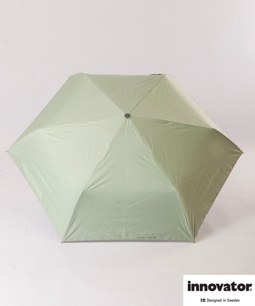 innovator(イノベーター)の「innovator 晴雨兼用自動開閉傘 55cm(折りたたみ傘・レディース・グリーン/オレンジ/ブルー系その他/ブルー/ブラック/B/C/A・55)」の3枚目の写真