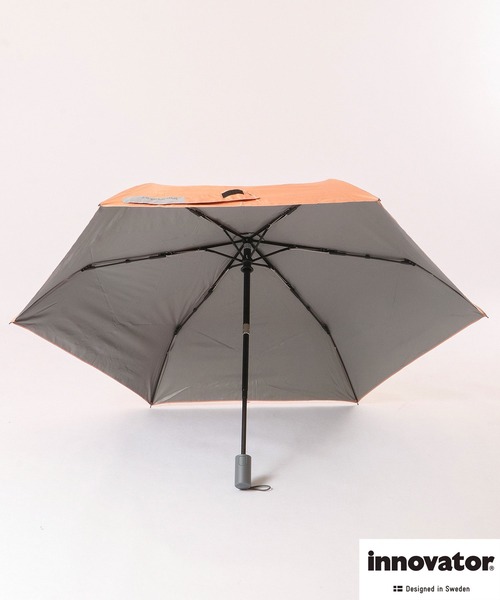 innovator(イノベーター)の「innovator 晴雨兼用自動開閉傘 55cm(折りたたみ傘・レディース・グリーン/オレンジ/ブルー系その他/ブルー/ブラック/B/C/A・55)」の12枚目の写真