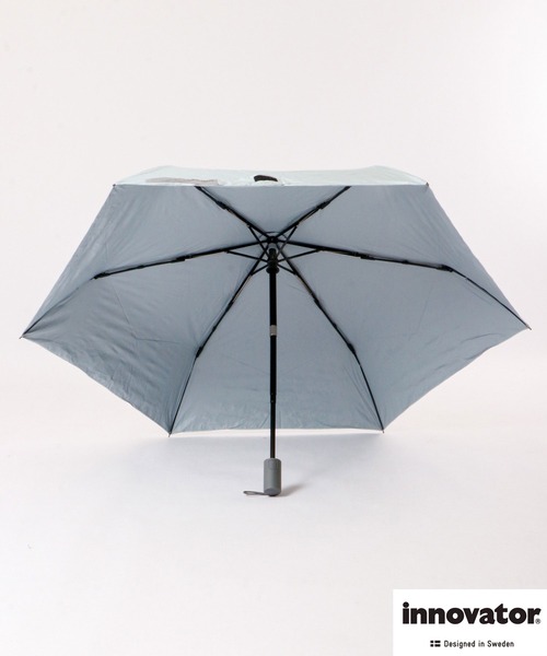 innovator(イノベーター)の「innovator 晴雨兼用自動開閉傘 55cm(折りたたみ傘・レディース・グリーン/オレンジ/ブルー系その他/ブルー/ブラック/B/C/A・55)」の13枚目の写真