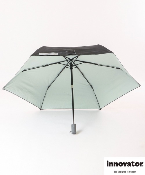 innovator(イノベーター)の「innovator 晴雨兼用自動開閉傘 55cm(折りたたみ傘・レディース・グリーン/オレンジ/ブルー系その他/ブルー/ブラック/B/C/A・55)」の11枚目の写真