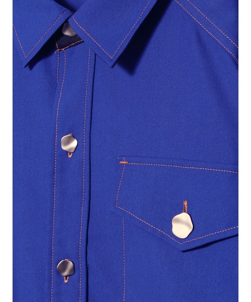 PAMEO POSE（パメオポーズ）の「Double Sleeve Shirts（シャツ/ブラウス・レディース・ブラック/ベージュ/オレンジ/ブルー・FREE）」の11枚目の写真