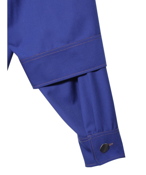 PAMEO POSE（パメオポーズ）の「Double Sleeve Shirts（シャツ/ブラウス・レディース・ブラック/ベージュ/オレンジ/ブルー・FREE）」の7枚目の写真