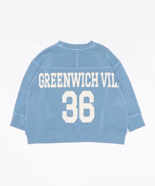 LOWRYS FARM（ローリーズファーム）の「ピグメントBIGプルオーバー　261896（スウェット・キッズ・イエロー/ブルー/アイボリー・110cm/120cm/130cm/140cm/150cm）」の4枚目の写真