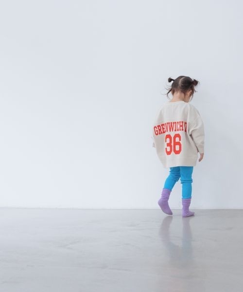 LOWRYS FARM（ローリーズファーム）の「ピグメントBIGプルオーバー　261896（スウェット・キッズ・イエロー/ブルー/アイボリー・110cm/120cm/130cm/140cm/150cm）」の7枚目の写真