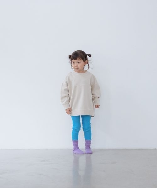 LOWRYS FARM（ローリーズファーム）の「ピグメントBIGプルオーバー　261896（スウェット・キッズ・イエロー/ブルー/アイボリー・110cm/120cm/130cm/140cm/150cm）」の8枚目の写真