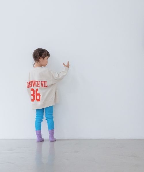 LOWRYS FARM（ローリーズファーム）の「ピグメントBIGプルオーバー　261896（スウェット・キッズ・イエロー/ブルー/アイボリー・110cm/120cm/130cm/140cm/150cm）」の9枚目の写真