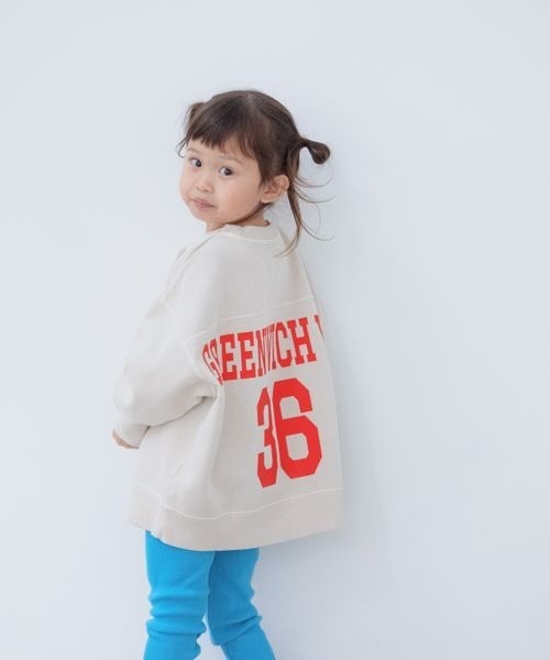 LOWRYS FARM（ローリーズファーム）の「ピグメントBIGプルオーバー　261896（スウェット・キッズ・イエロー/ブルー/アイボリー・110cm/120cm/130cm/140cm/150cm）」の10枚目の写真