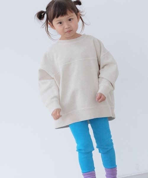 LOWRYS FARM（ローリーズファーム）の「ピグメントBIGプルオーバー　261896（スウェット・キッズ・イエロー/ブルー/アイボリー・110cm/120cm/130cm/140cm/150cm）」の11枚目の写真