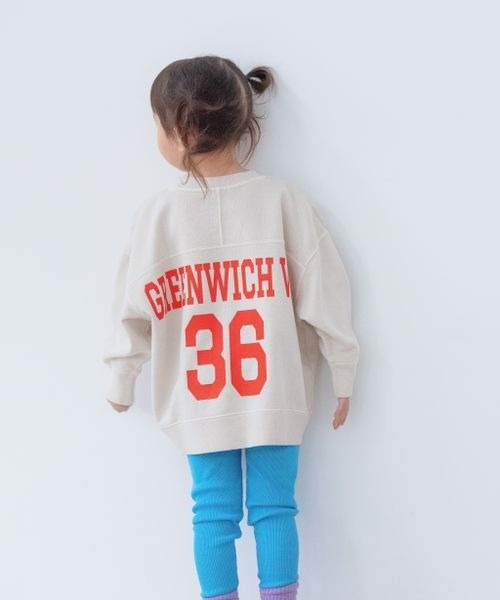 LOWRYS FARM（ローリーズファーム）の「ピグメントBIGプルオーバー　261896（スウェット・キッズ・イエロー/ブルー/アイボリー・110cm/120cm/130cm/140cm/150cm）」の12枚目の写真