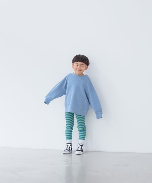 LOWRYS FARM（ローリーズファーム）の「ピグメントBIGプルオーバー　261896（スウェット・キッズ・イエロー/ブルー/アイボリー・110cm/120cm/130cm/140cm/150cm）」の18枚目の写真