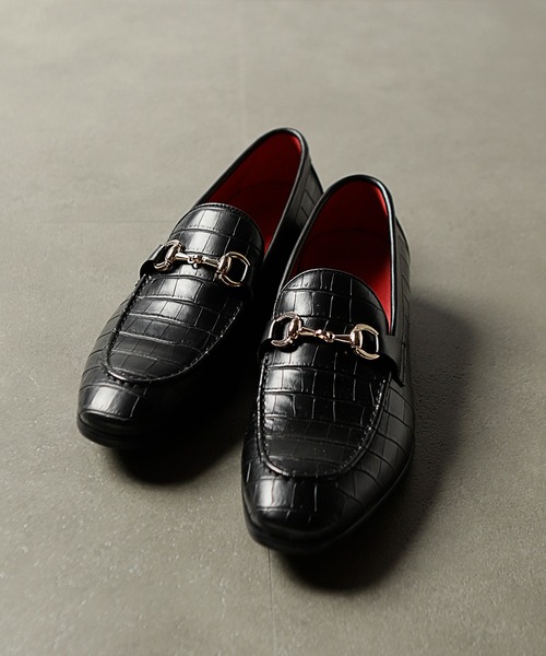 RATTLE TRAP（ラトルトラップ）の「アニマル柄ビットローファー（ローファー・メンズ・ブラック/アニマル・S/M/L）」の2枚目の写真