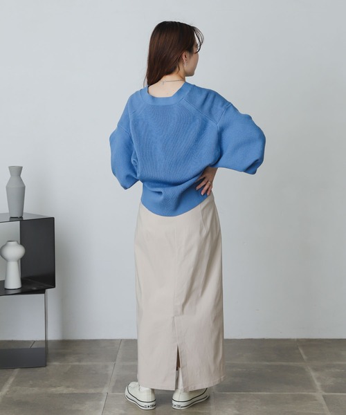 SENSE OF PLACE by URBAN RESEARCH（センスオブプレイスバイアーバンリサーチ）の「ボリュームスリーブカーディガン（カーディガン/ボレロ・レディース・ブラック/ブルー/アイボリー/グリーン・ONE）」の8枚目の写真