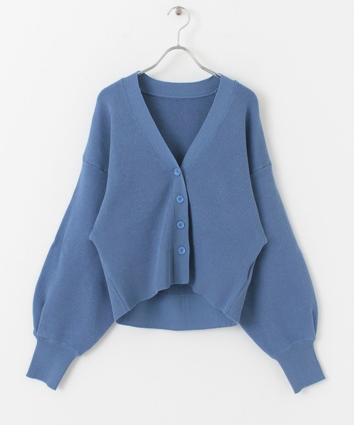 SENSE OF PLACE by URBAN RESEARCH（センスオブプレイスバイアーバンリサーチ）の「ボリュームスリーブカーディガン（カーディガン/ボレロ・レディース・ブラック/ブルー/アイボリー/グリーン・ONE）」の13枚目の写真