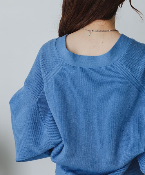 SENSE OF PLACE by URBAN RESEARCH（センスオブプレイスバイアーバンリサーチ）の「ボリュームスリーブカーディガン（カーディガン/ボレロ・レディース・ブラック/ブルー/アイボリー/グリーン・ONE）」の19枚目の写真