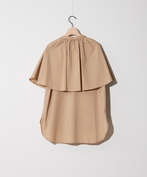 NOMINE（ノミネ）の「ギャザーボリューム襟カラーシャツ（シャツ/ブラウス・レディース・ホワイト/ブラック/ベージュ/セージグリーン・フリー）」の18枚目の写真