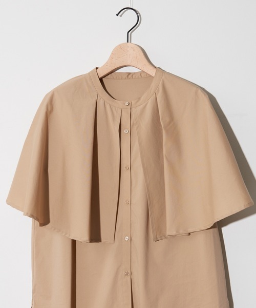 NOMINE（ノミネ）の「ギャザーボリューム襟カラーシャツ（シャツ/ブラウス・レディース・ホワイト/ブラック/ベージュ/セージグリーン・フリー）」の19枚目の写真