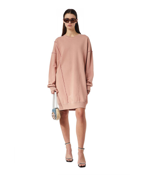 DIESEL(ディーゼル)の「レディース ワンピース 長袖 スウェットドレス ビッグシルエット(ワンピース・レディース・グレー/ピンク/イエロー・SMALL/MEDIUM/X-SMALL/XX-SMALL)」の13枚目の写真