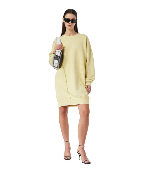 DIESEL(ディーゼル)の「レディース ワンピース 長袖 スウェットドレス ビッグシルエット(ワンピース・レディース・グレー/ピンク/イエロー・SMALL/MEDIUM/X-SMALL/XX-SMALL)」の18枚目の写真