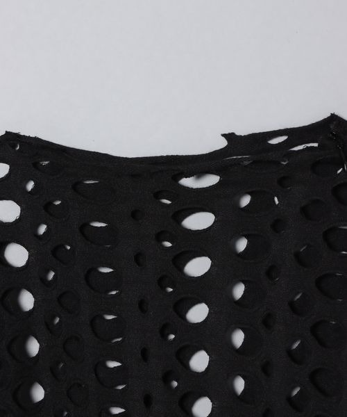 JEANASIS（ジーナシス）の「ホールクラッシュプルオーバーLS/266987（Tシャツ/カットソー・レディース・ブラック/グレー系・FREE）」の10枚目の写真